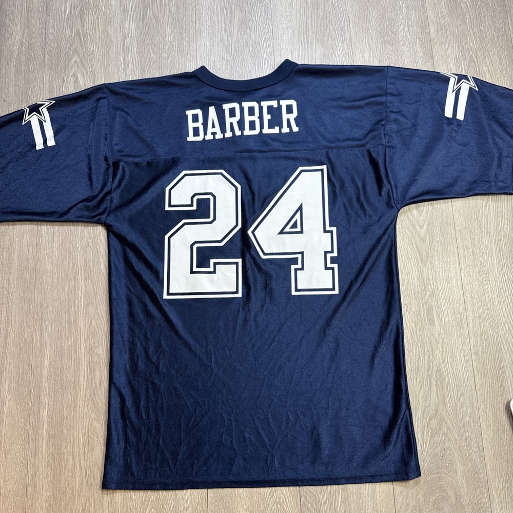 Vintage Dallas Cowboys Jersey Men's M Blue NFL‎ Y2K Throwback Marion Barber 24